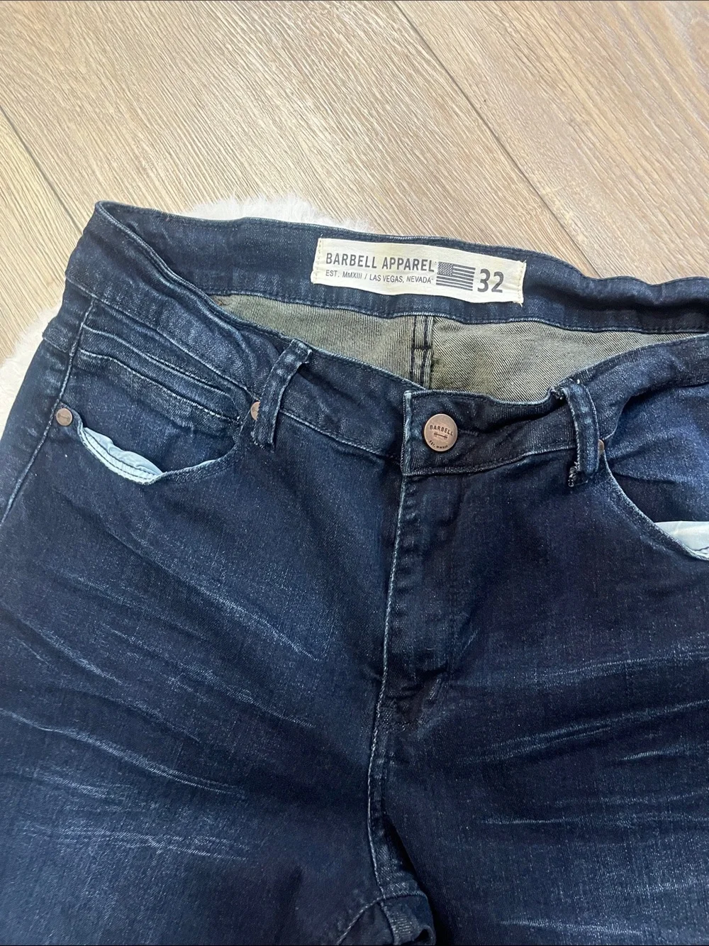 Barbell relaxed athletic fit jeans 32x32